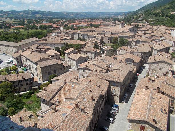 istock gubbio - panorama on town 503783550