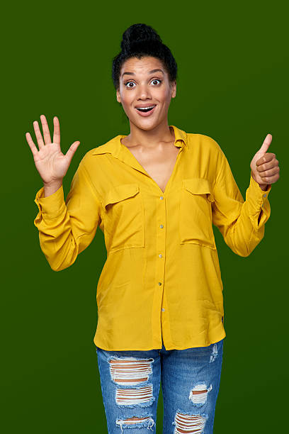 istock Woman showing six fingers 503783628