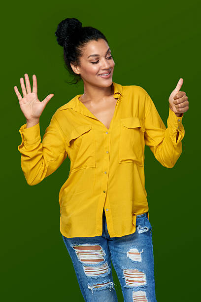 istock Woman showing six fingers 503783738