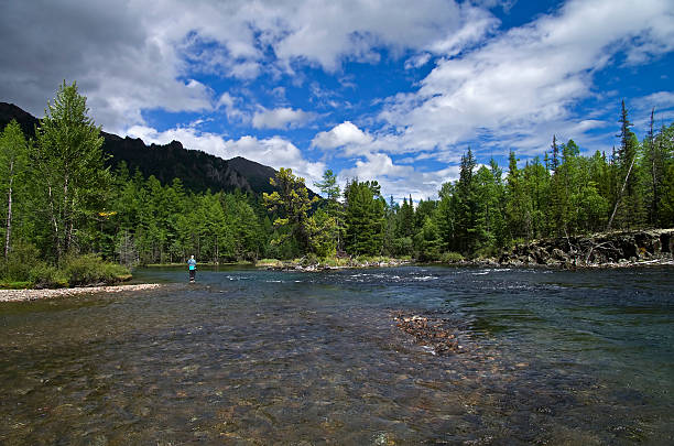 istock River in the Eastern Sayan Mountains 503783781