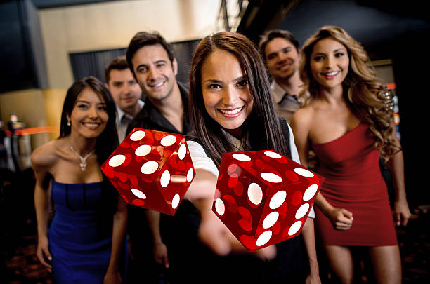 istock Group of people at the casino 503784281