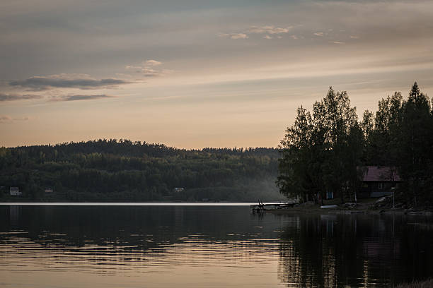 istock Sunset on cottage in the archipelago - stock image 503786760