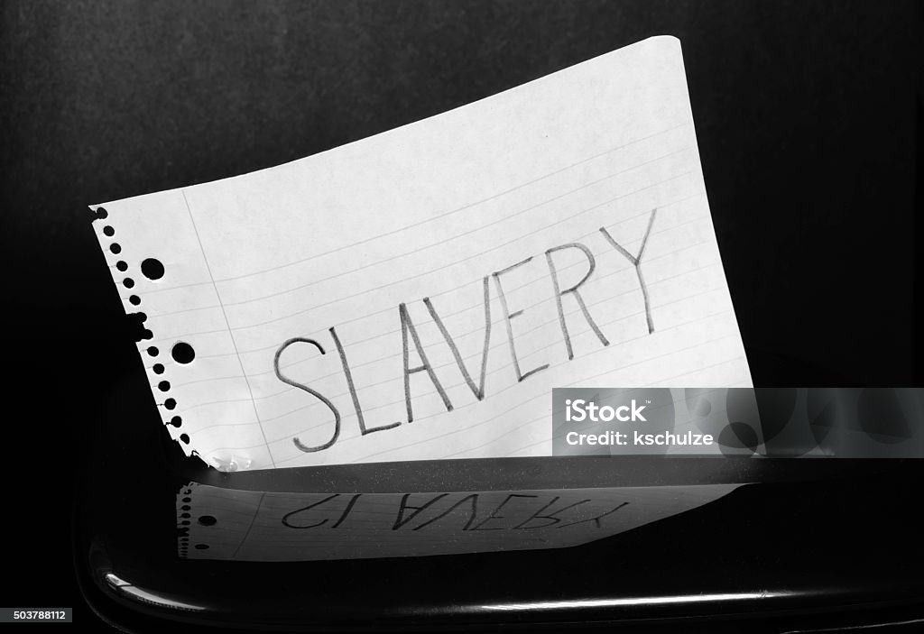 Eliminar a escravatura: - Foto de stock de Aprimoramento royalty-free