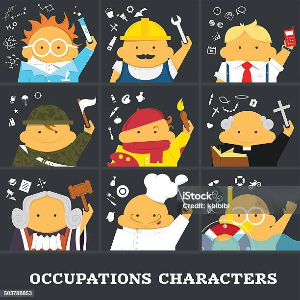Occupations Hd Occupations Stock Illustration - Download Image Now - Business ...