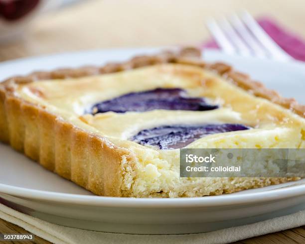 Plum Tart Stock Photo - Download Image Now - Baked, Bakery, Baking