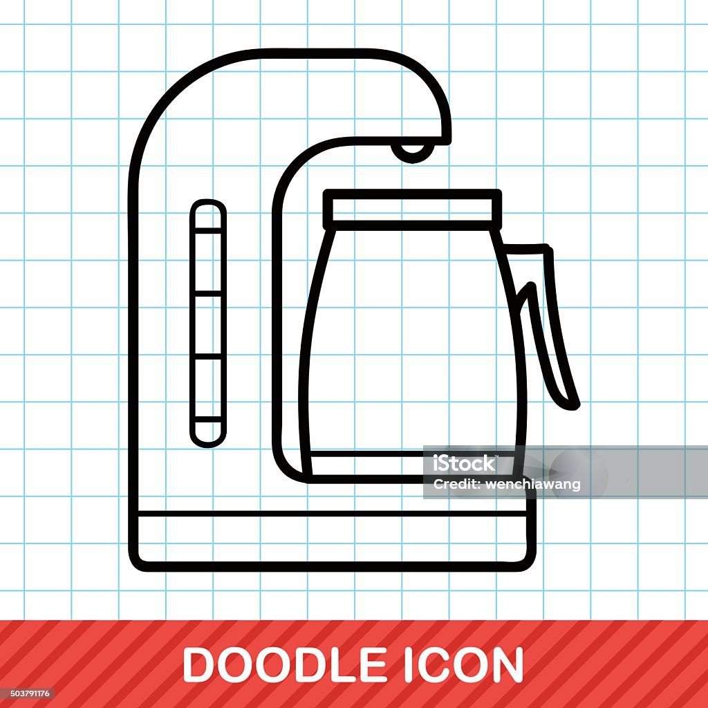 Machine Dodle Coffee Machine Doodle Stock Illustration - Download Image Now ...