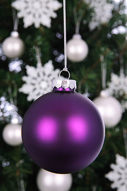 istock Purple Christmas Ornament 503801547