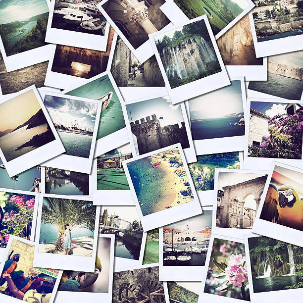 immagini di vacanze - polaroid foto e immagini stock