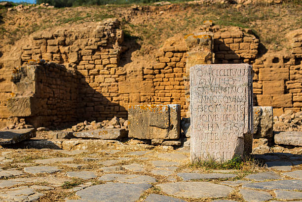 permanece de cidade romana de necrópole chellah necrópole. rabat. marrocos. - salé city imagens e fotografias de stock