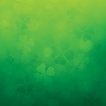 Abstract St. Patrick's day shamrock background. EPS 10 file. Transparency effects used on highlight elements.