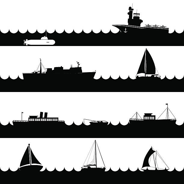 ocean and navy ships variations of scene on sea eps10 ocean and navy ships variations of scene on sea eps10 ferry nautical vessel industrial ship sailing ship stock illustrations