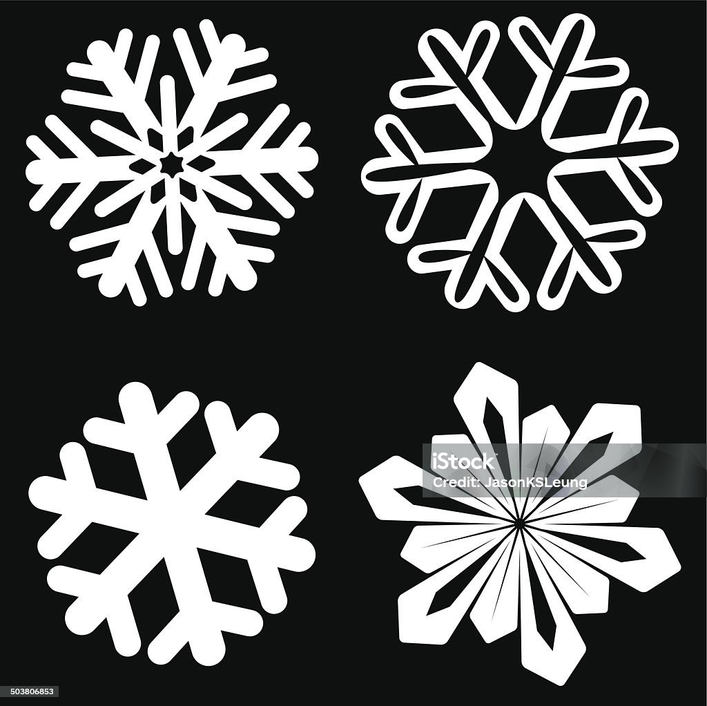 Copo de nieve - arte vectorial de Abstracto libre de derechos
