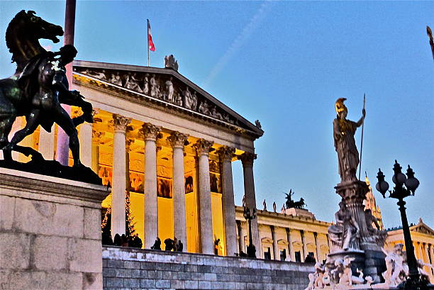 istock Austria-Vienna, Parliament, statues, architecture 503807544