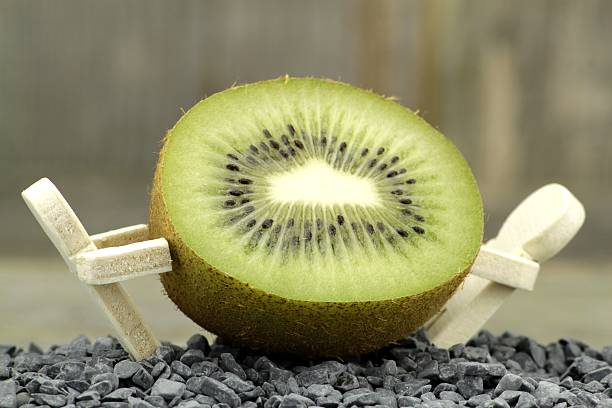 Figures present a halved kiwi