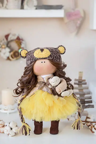 Cute handmade interior doll