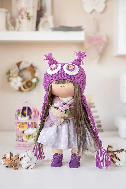 Cute handmade interior doll