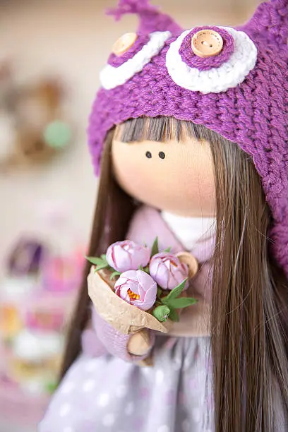 Cute handmade interior doll