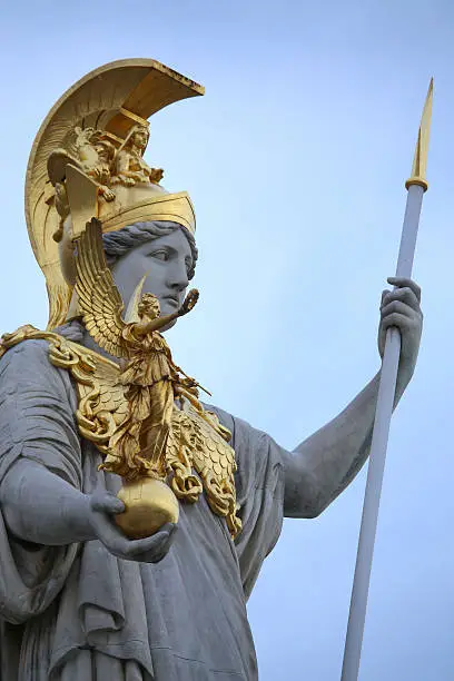 Pallas Athena in front of the Austrian Parliament in Vienna