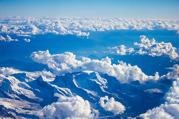 The Swiss Alps stock photo