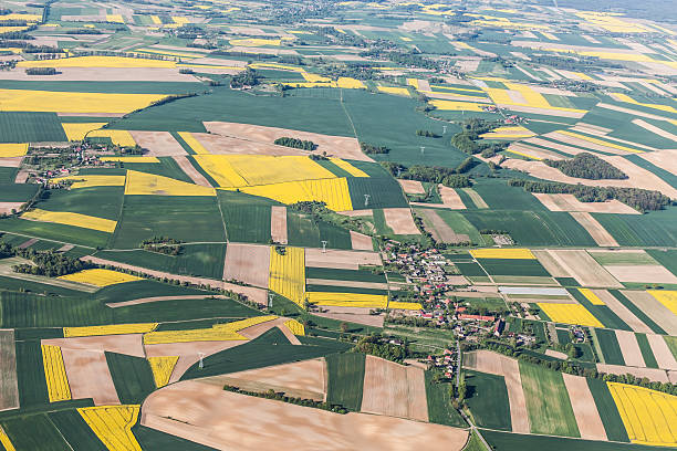 istock aerial view of harvest fields 503811374