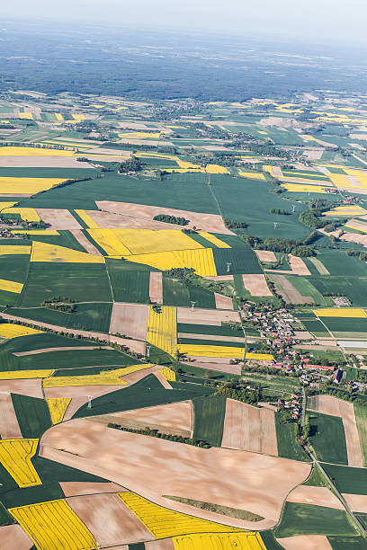 istock aerial view of harvest fields 503811418