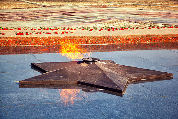istock eternal flame. eternal memory of the victims 503811520