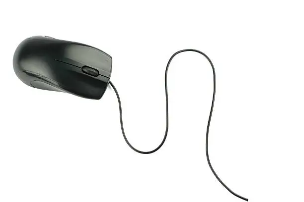 Photo of computer mouse on white background