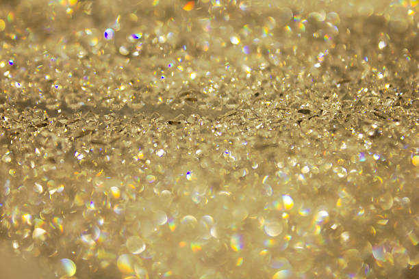 istock Diamonds and golden bokeh lights, defocused background 503813266