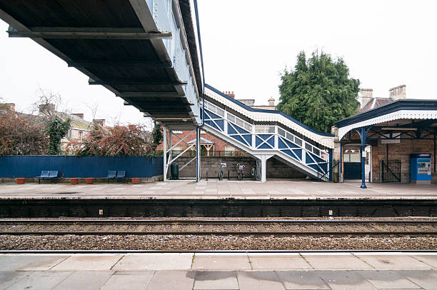 istock Footbridge At Railway Station In Stroud, England 503813414