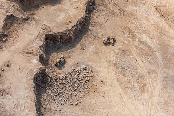 istock aerial  view of  rock quarry 503814274