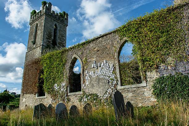 istock Old Church Ruin with Graveyard in Ireland 503814548