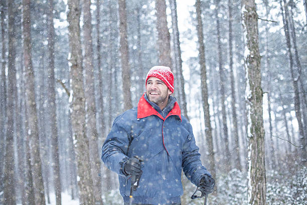 istock Young man in the wood 503815822
