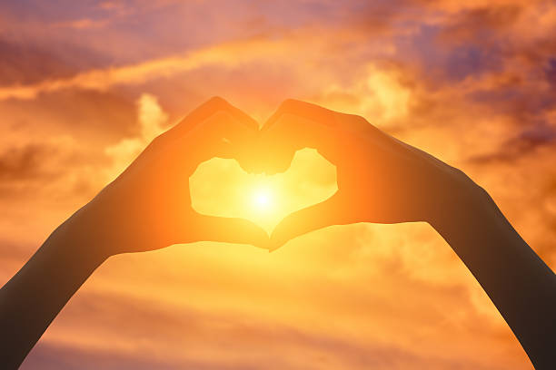 istock Heart-shape for the sun. 503818116