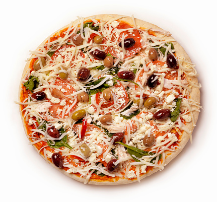Mediterranean Pizza - Photographed on a Hasselblad H3D11-39 megapixel Camera System