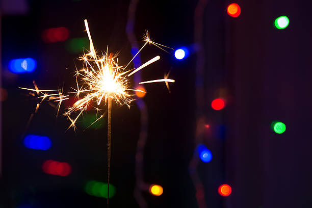 istock Sparkler for celebration and party. Glowing, spark 503818942