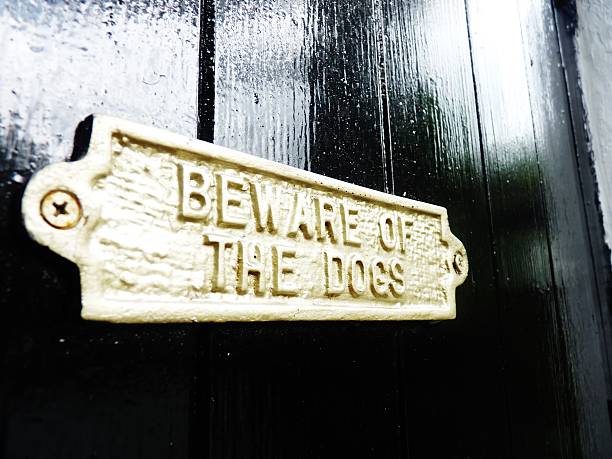 istock beware of the dog sign 503819064