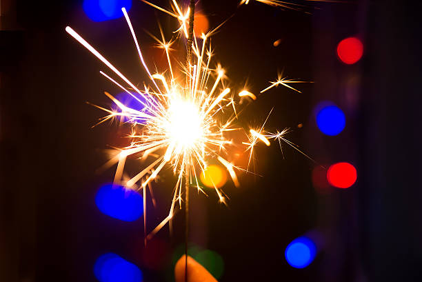 istock Sparkler for celebration and party. Glowing, spark 503819216