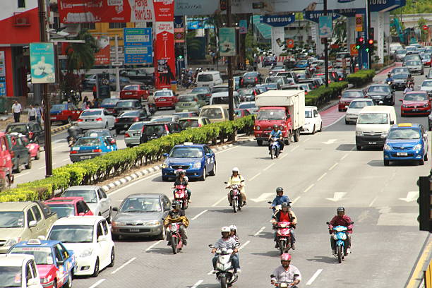 istock Traffic Jam & Rush hour & Many Cars and MotorCycles 503832299