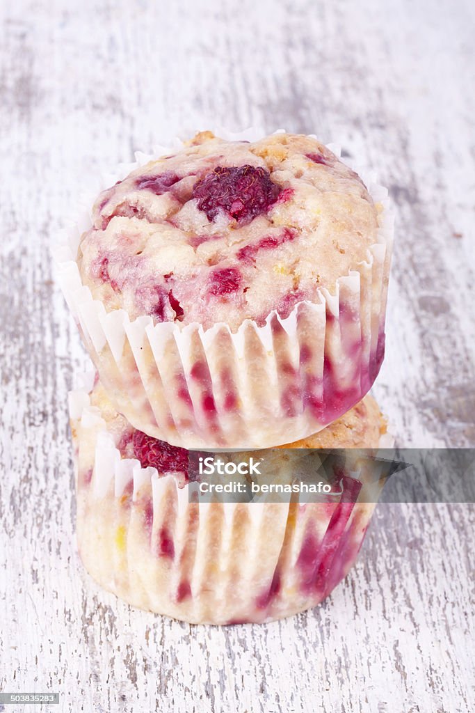 raspberry muffin raspberry muffin on a white background Backgrounds Stock Photo