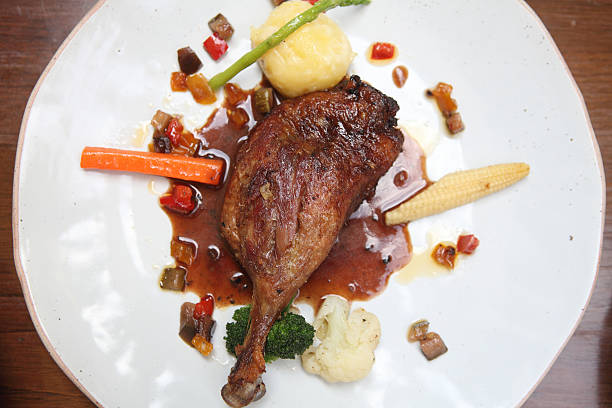 istock Duck confit , Roasted with blueberry sauce 503836473