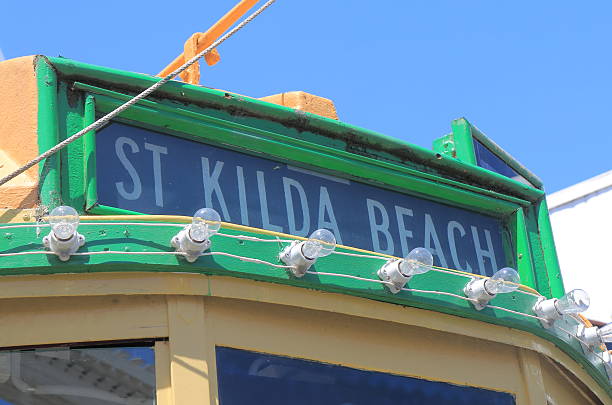 istock St Kilda beach tram Melbourne Australia 503838032