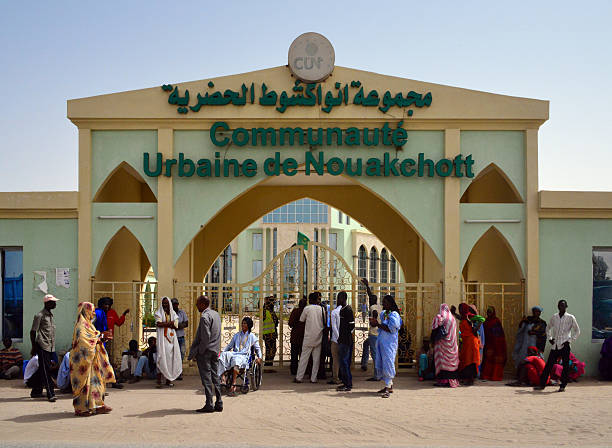 nouakchott hôtel de ville, de la mauritanie - mauritania photos et images de collection