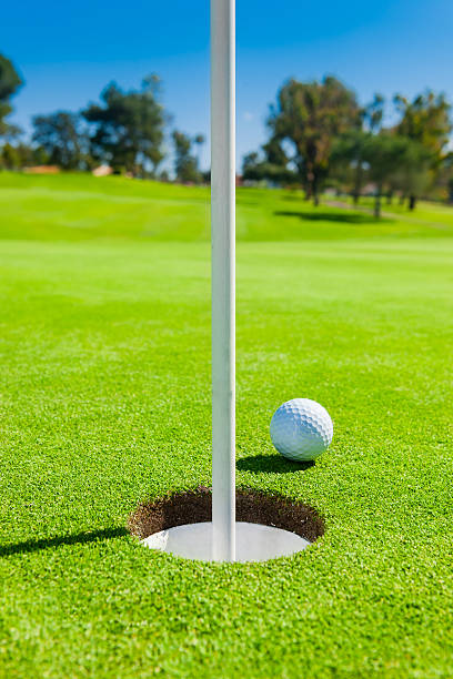 istock Golf Ball On The Greens 503838847