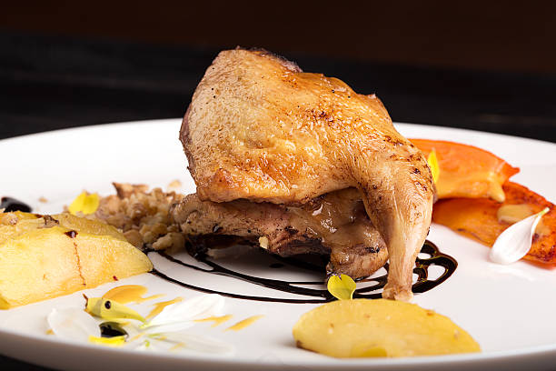 istock Quail thigh with fruits 503841416