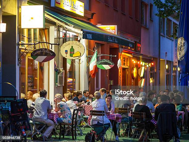 Prenzlauer Berg In Berlin Germany Stock Photo - Download Image Now - Berlin, Restaurant, Chair