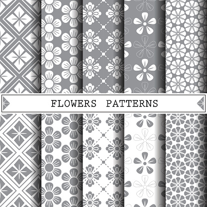 Flower Vector Pattern Pattern Fills Web Page Background Surface Stock ...
