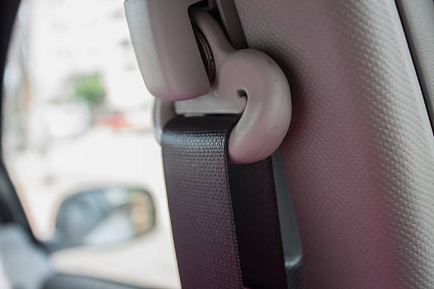 istock Car seat belt safety restraint 503849958