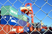 container yard security fence