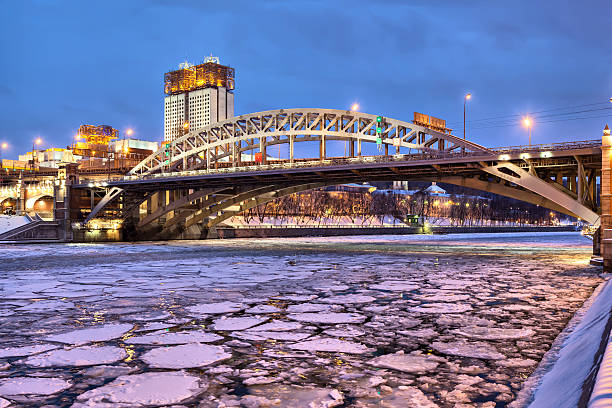 istock Andreevsky bridge nd building of Science Academy 503862288