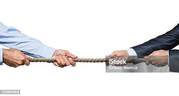 Tug Of War Stock Photo - Download Image Now - Tug-of-war, Pulling, Rope